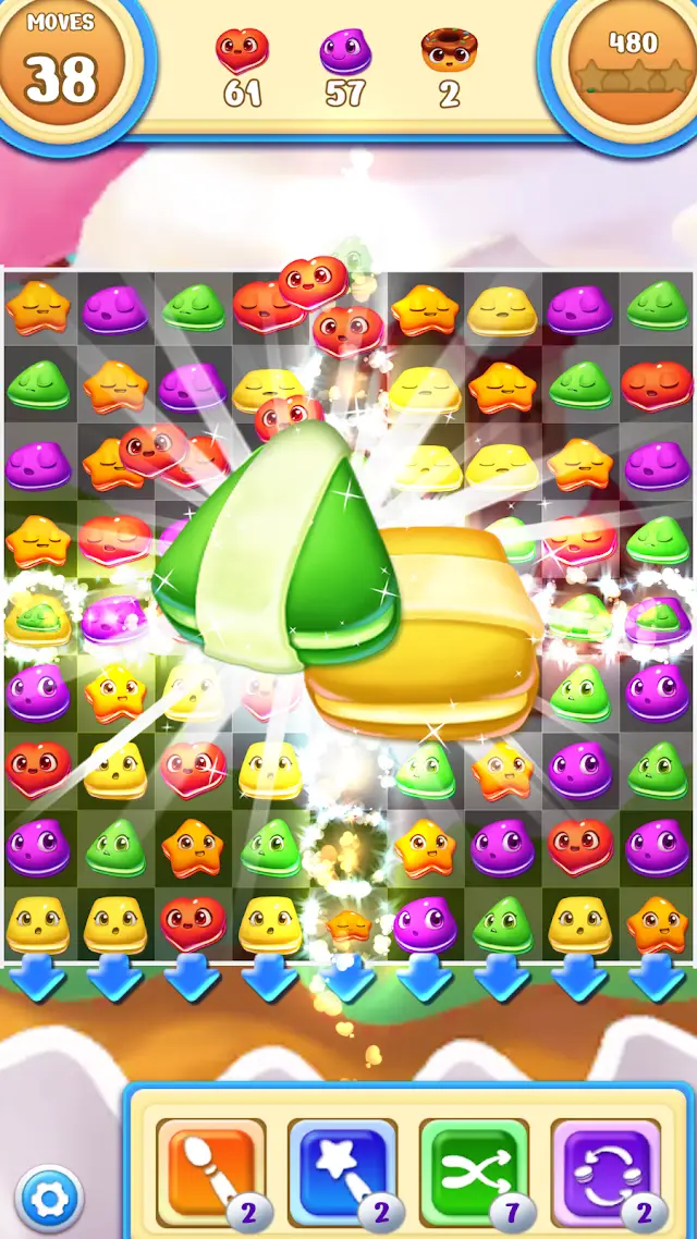 Macaron Pop : Sweet Match 3 gameplay screenshot